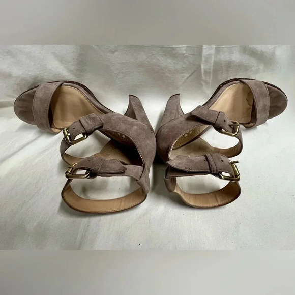 Vince Camuto women's open toed strapped high heel shoes - Picture 3 of 4